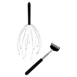 Scalp Massager 12 Claw & Telescopic Back Scratcher Extends To 66cm Value Pack 4 Assorted Colours – image 1