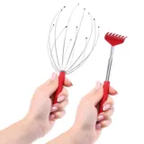 Scalp Massager 12 Claw & Telescopic Back Scratcher Extends To 66cm Value Pack 4 Assorted Colours – image 2