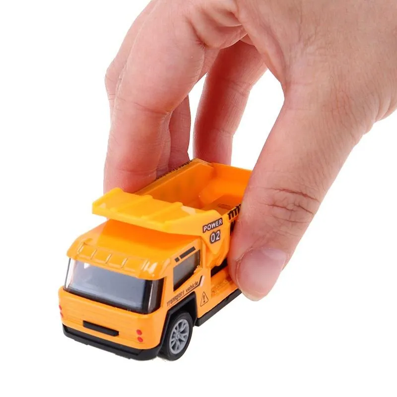 Die Cast Pull Back Engineering Vehicles- 6 Assorted Designs – image 2