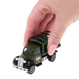 Die Cast Pull Back Military Troops Vehicles- 6 Assorted Designs – image 2