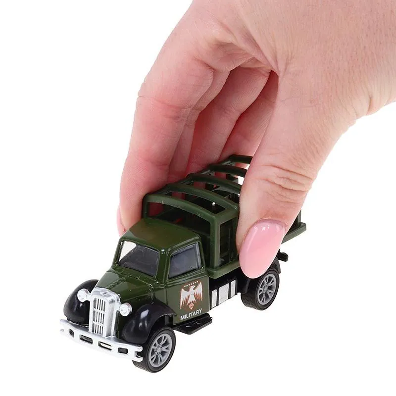 Die Cast Pull Back Military Troops Vehicles- 6 Assorted Designs – image 2