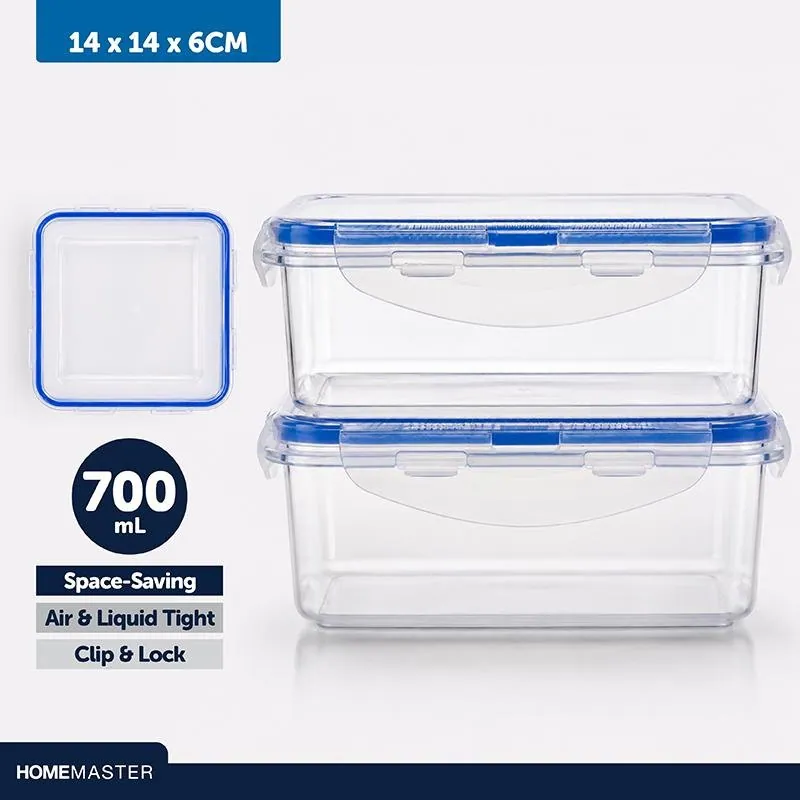 Container Lock It Fresh Square 2pk 700ml – image 4