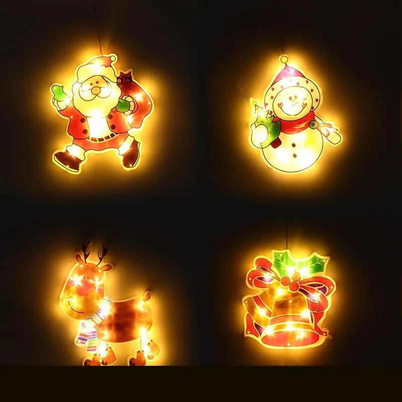 Decorative Light Battery Operated Christmas Characters with Suction Cup 10LED Warm White 4 Assorted Characters Requires: 3 X AAA Batteries (Not Included) – image 2