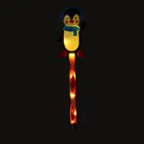 Stake Light Solar Christmas Penguin with Candy Stripe Stake 7LED 12cm X 7.5cm X 47cm Warm White 8 Functions – image 2