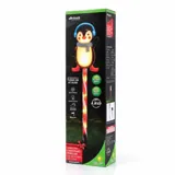 Stake Light Solar Christmas Penguin with Candy Stripe Stake 7LED 12cm X 7.5cm X 47cm Warm White 8 Functions – image 3