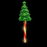 Stake Light Solar Christmas Tree with Candy Stripe Stake 7LED 14cm X 9.4cm X 50.5cm Warm White 8 Functions – image 2