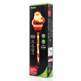 Stake Light Solar Christmas Santa with Candy Stripe Stake 7LED 11cm X 8cm X 48cm Warm White 8 Functions – image 3