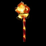 Stake Light Solar Christmas Santa with Candy Stripe Stake 9LED 10.5cm X 13cm X 47cm Warm White 8 Functions – image 2