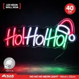 Christmas Neon Light HoHoHo Acrylic-Style Clear Back Panel with Hang Hole 40cm X 21cm USB 5V 1A – image 4