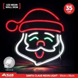 Christmas Neon Light Santa Acrylic-Style Clear Back Panel with Hang Hole 35cm X 35cm USB 5V 1A – image 3