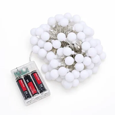 Decorative Ball String Lights, 40 LED, Multicolour, Battery Operated