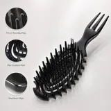 Brush Mega Tamer Detangling Oval Black & White Assorted – image 1