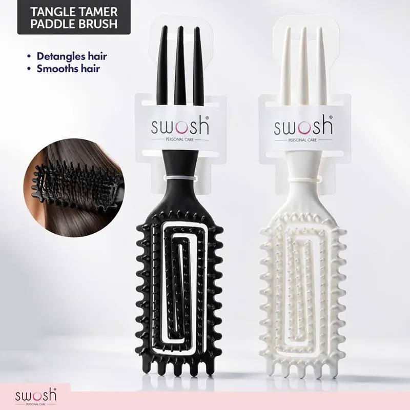 Brush Mega Tamer Paddle Brush Black & White Assorted – image 2