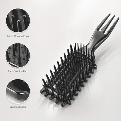 Brush Mega Tamer Paddle Brush Black & White Assorted