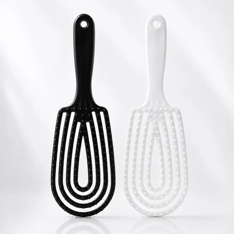 Brush Medium Tamer Detangling Paddle Black & White Assorted – image 2