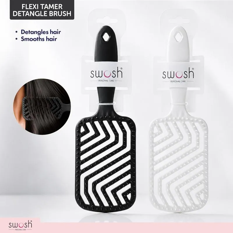 Brush Medium Tamer Detangler Black & White Assorted – image 2