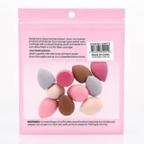 Makeup Blending Mini Sponges 10pk - Includes: 5pc X Tear Drop & 5pc X Angled Cut Teardrop - Assorted Neutral Colours – image 3