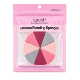 Makeup Blending Wedge Sponges (Round Wedge) Includes: 8 Wedges - Assorted Neutral Colours – image 4