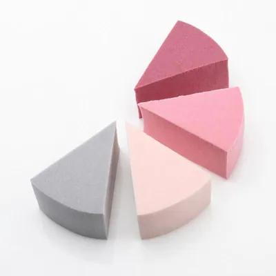 Makeup Blending Wedge Sponges (Round Wedge) Includes: 8 Wedges - Assorted Neutral Colours