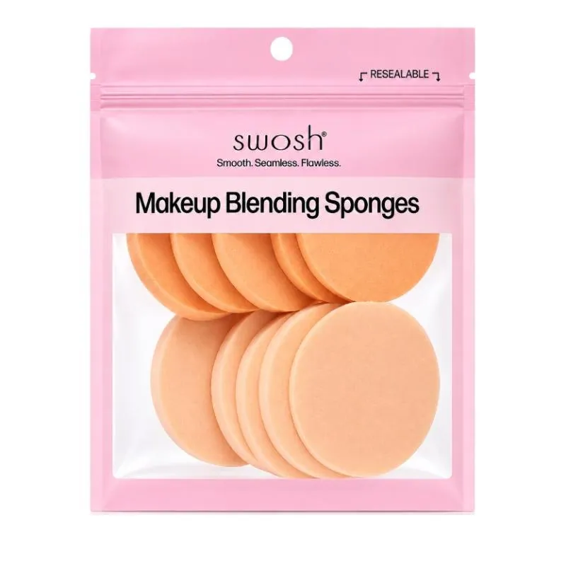 Makeup Blending Round Sponges 10pk – Assorted Colours Nude & Cream – image 4