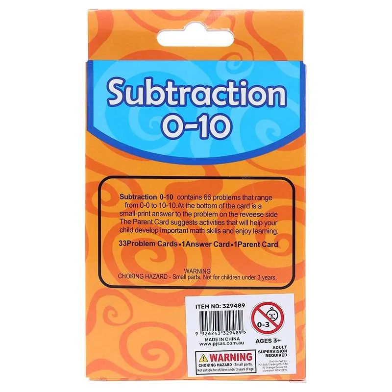 Educational Flash Cards Subtraction 35pk – image 3