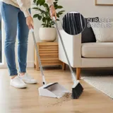 Broom Lobby & Dustpan Set with Intergrated Broom Comb 830mm Handle (Soft~Medium Bristle) – image 2