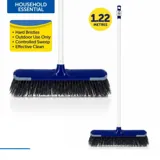 Broom Outdoor Multi-Purpose Hard Bristle with Wide Head 1.22m Handle - 400mm Head – image 3