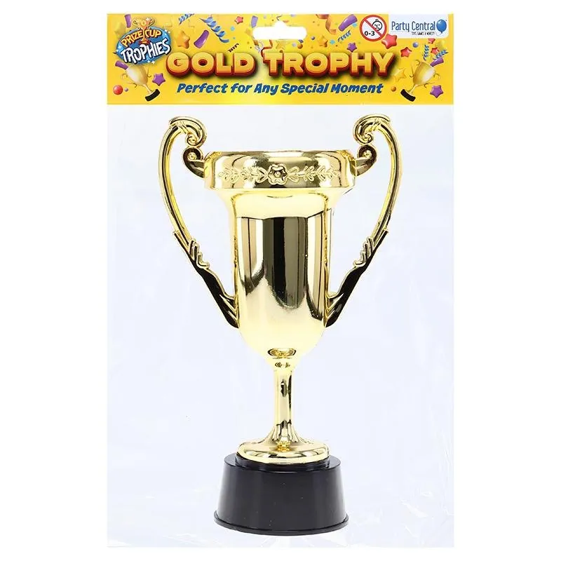 Gold Plastic Trophy Classic Cup Style Display Award with Black Base 13.5cm X 22.5cm X 8.4cm – image 4