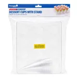 Dessert Cups Clear Plastic Cone with Stand 9.8cm X 5.8cm - 45ml - 12pk – image 4