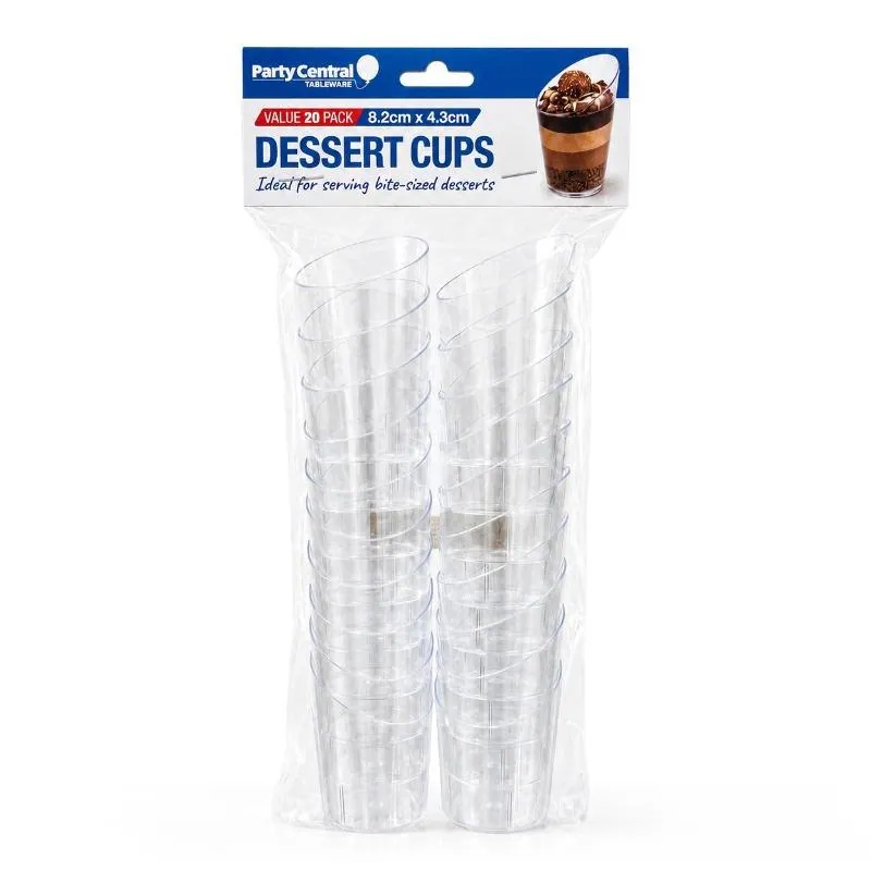 Dessert Cups Clear Plastic Round Slanted 8.2cm X 4.3cm - 63ml - 20pk – image 4