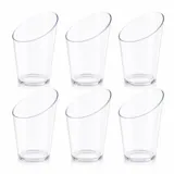 Dessert Cups Clear Plastic Round Slanted 8.2cm X 4.3cm - 63ml - 20pk – image 1