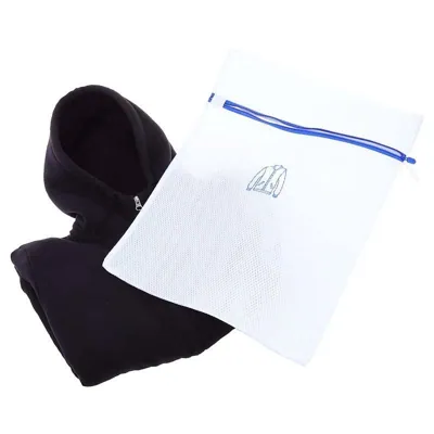 Laundry Delicates Wash Bag with Zipper Premium Double Padded - XLarge 40cm X 50cm - White