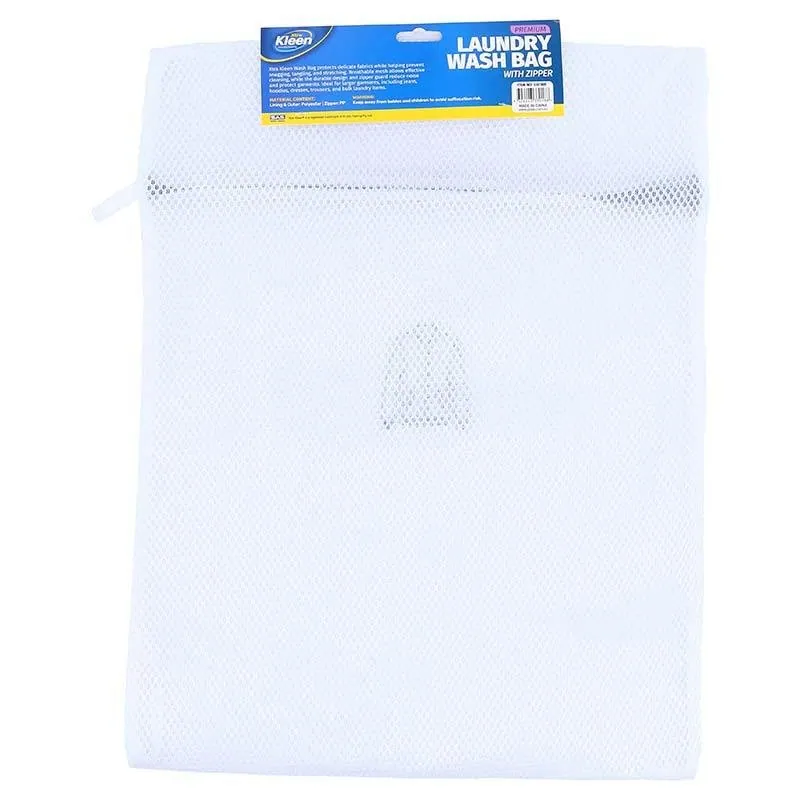 Laundry Delicates Wash Bag with Zipper Premium Double Padded - XLarge 40cm X 50cm - White – image 3