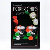 Poker Chips Set 100pc with Dealer Button – image 3