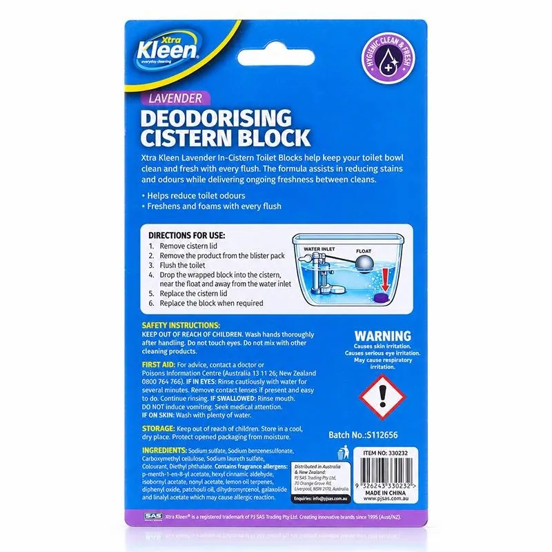 Toilet Deodorising Cistern Blocks 6pk X 50g Each – Lavender – image 3
