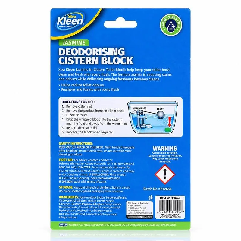 Toilet Deodorising Cistern Blocks 6pk X 50g Each – Jasmine – image 3