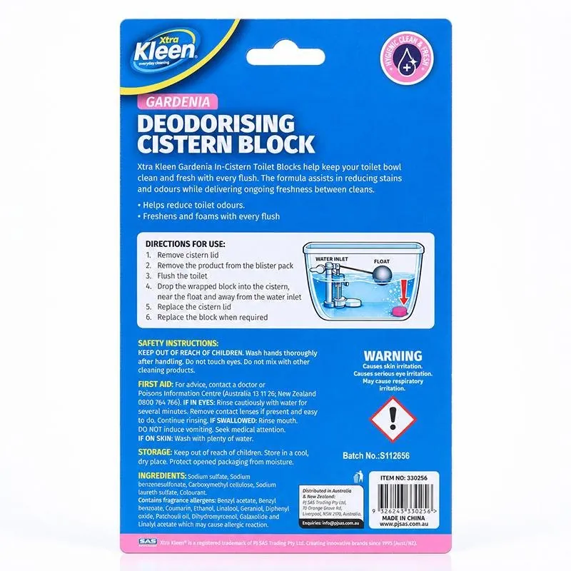 Toilet Deodorising Cistern Blocks 6pk X 50g Each - Gardenia – image 3