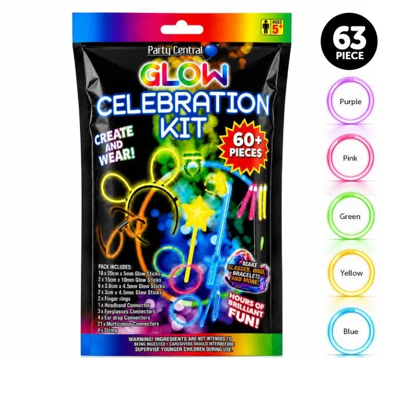 Glow Stick Party Value Pack 63 Pieces – image 3