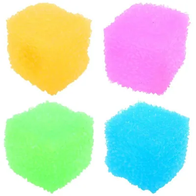 Squishy Squeeze - Slow Rise Spiky Cube - 5cm - Assorted Colours