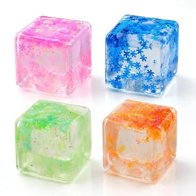 Squishy Squeeze - Slow Rise Snowflake Cube - 4.5cm