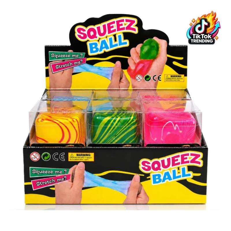Squishy Squeeze - Slow Rise Swirl Cube - 4.5cm - Assorted Colours – image 4