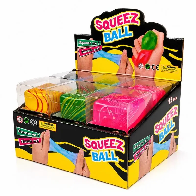 Squishy Squeeze - Slow Rise Swirl Cube - 4.5cm - Assorted Colours – image 3