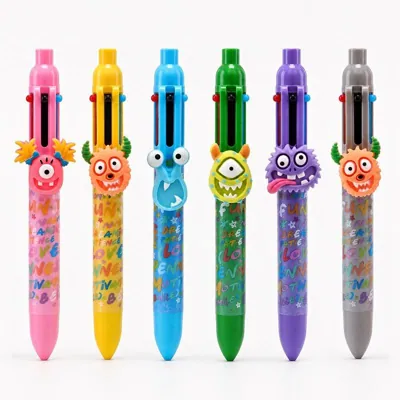 Pen 6-in-1 Character Pen Monsters 6 Assorted Designs