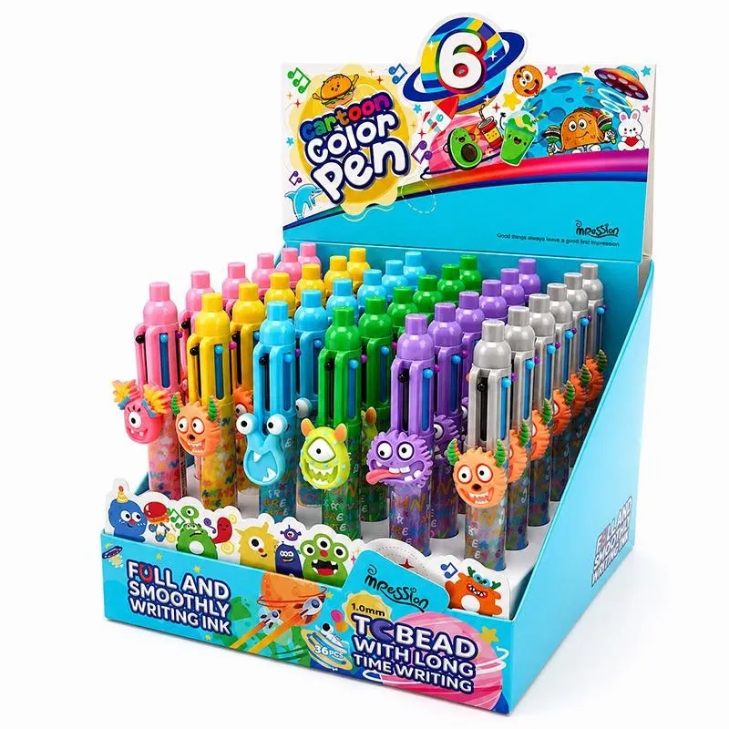 Pen 6-in-1 Character Pen Monsters 6 Assorted Designs – image 3