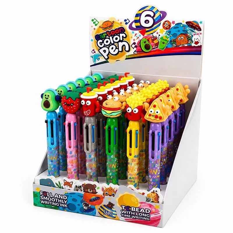Pen 6-in-1 Character Pen Food Designs 6 Assorted Designs – image 3