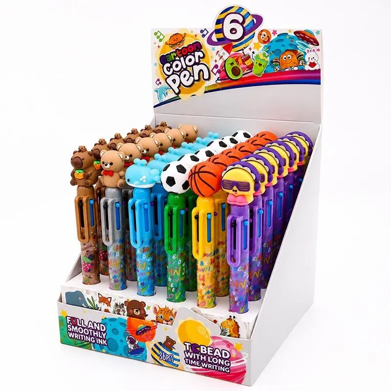 Pen 6-in-1 Character Pen 6 Assorted Designs – image 3