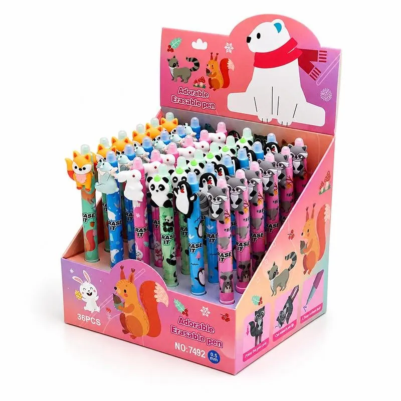 Pen Erasable – Cute Animal Designs (6 Assorted) – image 3