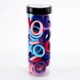Hair Elastic Ties Ø3cm (Metal Free Fabric) 60pk/Tube -Mixed Colour Packs – image 4