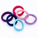 Hair Elastic Ties Ø3cm (Metal Free Fabric) 60pk/Tube -Mixed Colour Packs – image 1