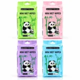 Mini Wet Wipes Unscented 8 Pack 4 Assorted Colours – image 4